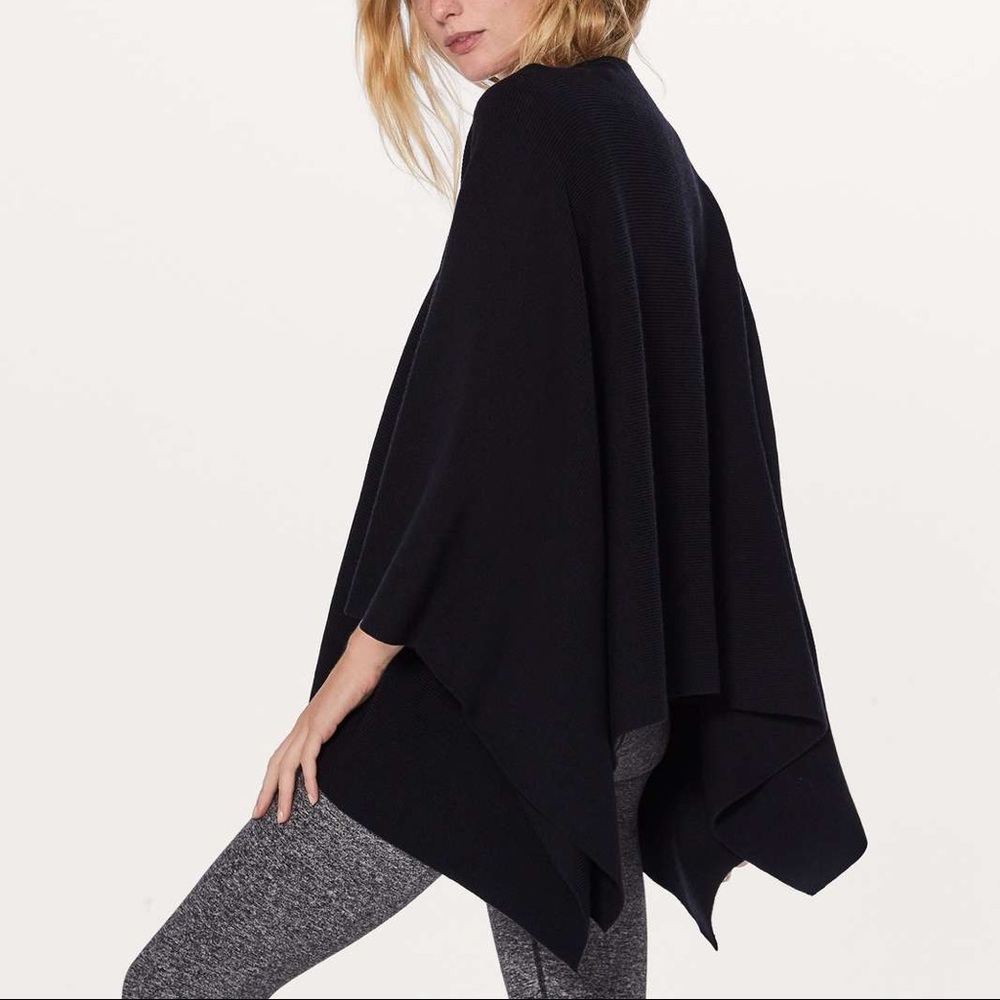 Lululemon Black Poncho